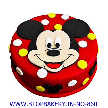 Mickey Mouse Theme Photo Cake - Vellore